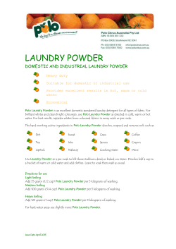 laundry powder - Polo Citrus Australia