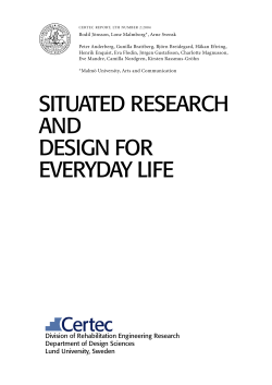 situated research and design for everyday life