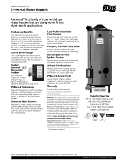 Specification Sheet - Republic Plumbing Supply