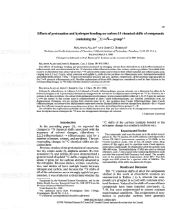 Effects of protonation and hydrogen bonding on carbon