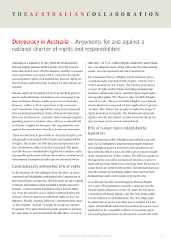 Democracy in Australia – Arguments for and against