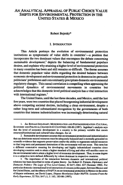 An Analytical Appraisal of Public Choice Value Shifts for