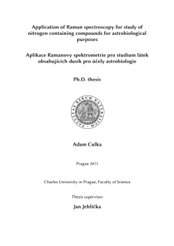 Application of Raman spectroscopy for study of nitrogen containing