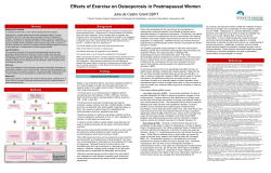 Effects of Exercise on Osteoporosis in Postmepausal Women