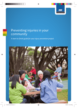 Preventing injuries in your community