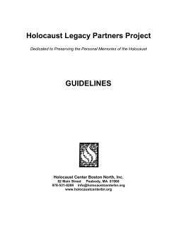 HERE - HOLOCAUST CENTER BOSTON NORTH