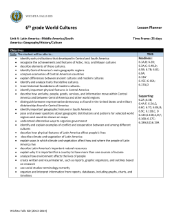 6th grade World Cultures