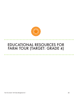 educational resources for farm tour (target: grade 4)