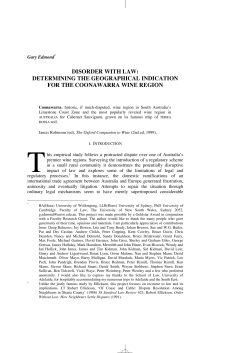 disorder with law: determining the geographical indication