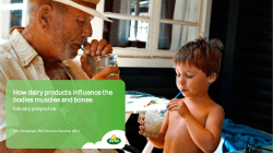 How dairy products influence the bodies muscles and bones