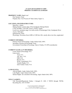 ML-Subm-2012 - Avalon Development Corporation