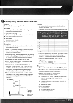 Investigating a non-metallic element
