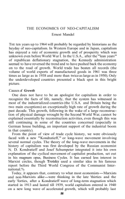 THE ECONOMICS OF NEO-CAPITALISM Ernest