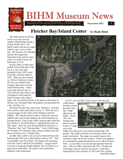 BIHM Museum News - Bainbridge Island Historical