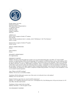 Florida Atlantic University Student Government Boca Raton House