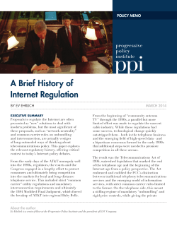 a Brief history of Internet regulation