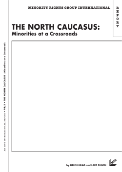 The North Caucasus: Minorities at a Crossroads