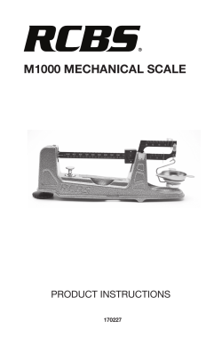 m1000 mechanical scale