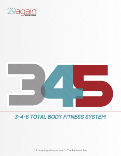 3-4-5 Total Body Fitness System
