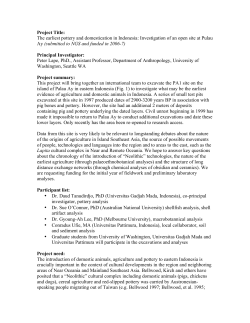 Project Title: The earliest pottery and domestication in Indonesia