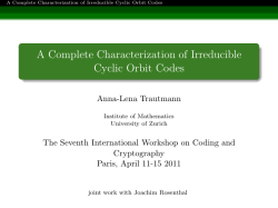 A Complete Characterization of Irreducible Cyclic Orbit Codes