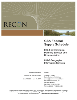 GSA Federal Supply Schedule