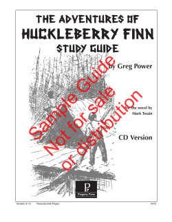 The Adventures of Huckleberry Finn