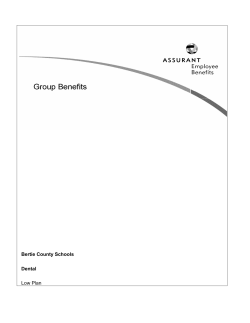 Bertie County Schools Dental Low Plan