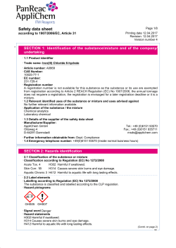 Safety data sheet