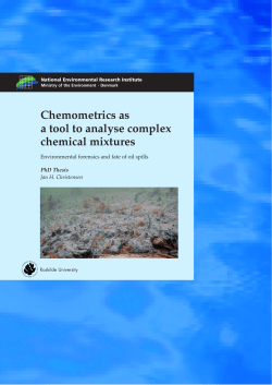 Chemometrics as a tool to analyse complex chemical mixtures