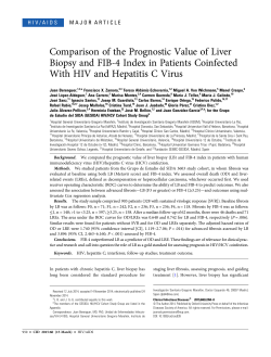 Comparison of the Prognostic Value of Liver