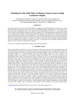 Modeling for hue shift effect of human visual system on high