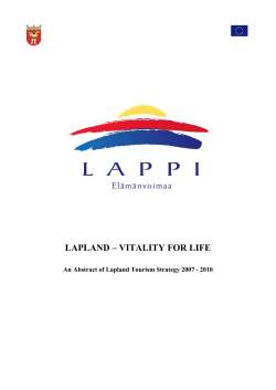 lapland &ndash; vitality for life