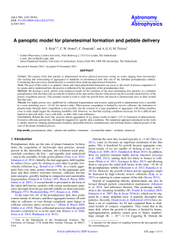 A panoptic model for planetesimal formation and pebble delivery