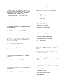 Summer Packet Name: Date - International Leadership Charter High
