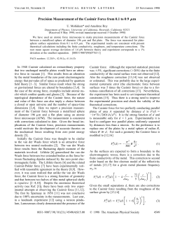 Precision Measurement of the Casimir Force from 0.1 to 0.9 mm