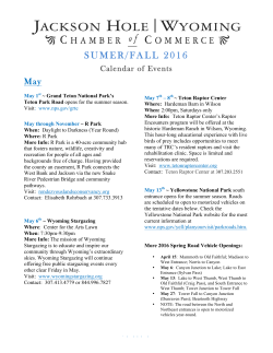 4.29.16 SUMMER 2016 CALENDAR