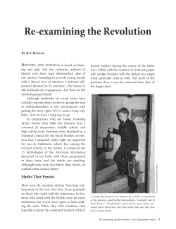 Re-examining the Revolution