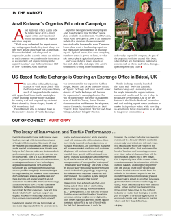 Anvil Knitwear`s Organics Education Campaign US