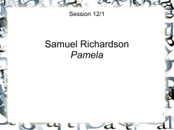 Samuel Richardson Pamela