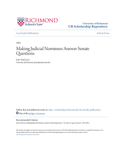 Making Judicial Nominees Answer Senate Questions