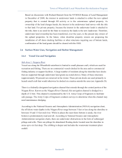 2.6 Surface Water Uses, Navigation and Harbor Management