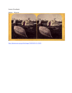 Eastern Woodlands Shelter &ndash; Wigwam http://photoswest.org/cgi