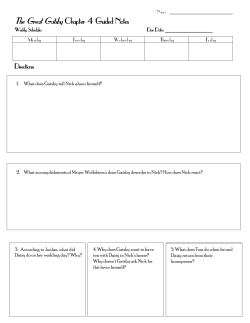 The Great Gatsby Chapter 4 Guided Notes