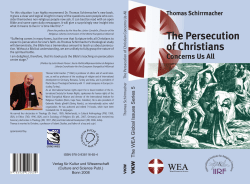 The Persecution of Christians Concerns Us All