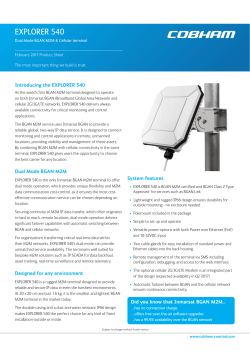 EXPLORER 540 Data Sheet The versatile and durable