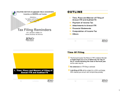 Tax Filing Reminders