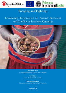 Foraging and Fighting: Community Perspectives on Natural