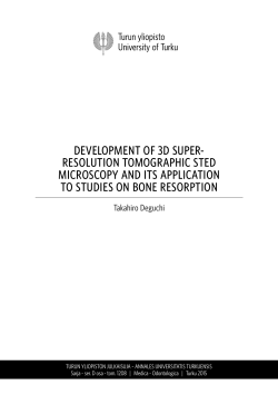 Development of 3D super-resolution tomographic STED microscopy