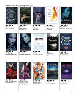 Rate the Book 2015: Ratings from you!